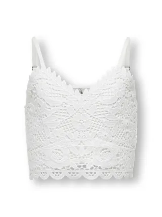 KIDS ONLY - KOGHONEY STRAP TOP JRS Cloud Dancer - Gr. - 128