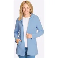 Sieh an! Fleecejacke Long-Fleecejacke Langarm