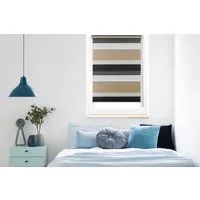 Doppelrollo Just-Triple, mydeco, Lichtschutz, ohne Bohren, freihängend, Klemmfix