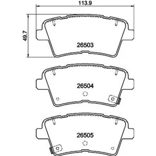 Hella Bremsbel?ge hinten Kia Optima 2,0