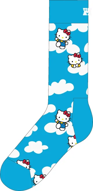 happy socks - Hello Kitty Cloudy Sock Grün - Gr. - 38