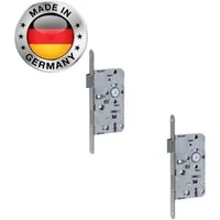 ABUS Einsteckschloss 2er Set Türschloss BB Links Zimmertürschloss Innentürschloss »Buntbart Schloss Einsteckschloss Türbeschlag für Zimmertüren«, Zimmer Tür Schloss