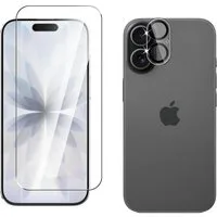 CLM-Tech Displayschutzglas und Kameraschutz für iPhone 17 6,1 Zoll, 2er Set Kameraglas Panzerglas 9H Härte Folie, 2 Stück, Anti-Fingerabdruck und blasenfreie Anbringung