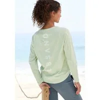Elbsand Longsleeve Tinna mit Logodruck hinten, Langarmshirt aus Baumwoll-Mix, sportlich-casual