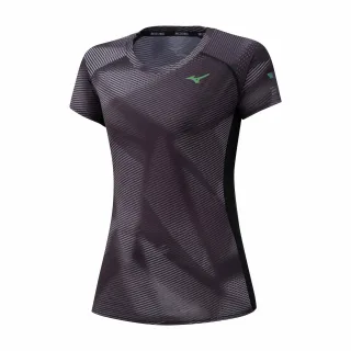 Mizuno Aero Womens Black/Grey T-Shirt