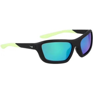 Nike - "Brazer" Rechteckig-Sonnenbrille für Herren, Sport (Schwarz/Grün)