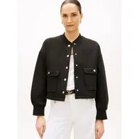 Tommy Hilfiger Cardigan GOLD BUTTON BOMBER mit Knopfleiste