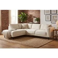 Home affaire Ecksofa Sveeva, L-Form, B.240 cm, schwarze Metallfüße, langlebiger Webstoff, mit Wellenunterfederung, viele Farben