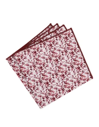 mr. célestin - Einstecktuch mit Muster - Nemi pink/rot - Gr. - OS