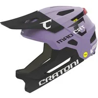 Cratoni Fahrradhelm Kinderhelm Madcat MIPS, Fullfacehelm für Kinder Gr. S/M (49-56 cm)
