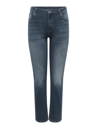 ONLY CARMAKOMA - CARWILLY HW STRAIGHT DNM DOT529 NOOS Dark Blue Denim - Gr. - 32