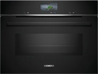 SIEMENS Backofen mit Mikrowelle iQ700 "CM776GKB1" mit 1-fach-Teleskopauszug Perfekte Zubereitung von Gerichten dank cookControl Pro