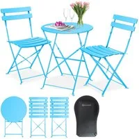 KESSER Bistrotisch, Bistro-Set 3-teilig Bistrotisch mit klappbaren Stühlen