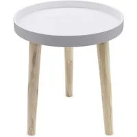 Spetebo Beistelltisch Beistelltisch 30 x 36 cm - weiß (Stück, 1-St., Beistelltisch), kleiner Tisch zum Zustellen oder Dekorieren