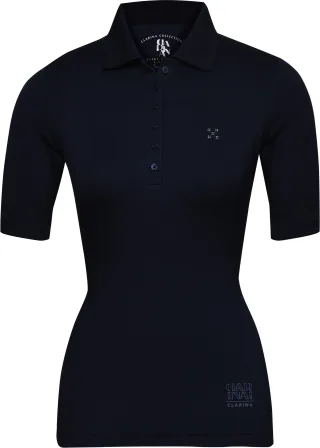 CLARINA - Ganzjahres NOS Polo-Shirt,1/2 623 marine - Gr. - 38