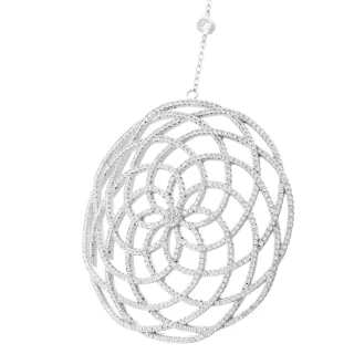 Orphelia Damen-Kette aus 925er Sterlingsilber mit Anhänger – Silber ZK-7215