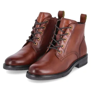 Salamander Schnürboots  Braun - Gr. 37 -  Leder und Textil