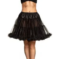 Boland Kostüm Petticoat für Damen Unterrock Accessoire schwarz