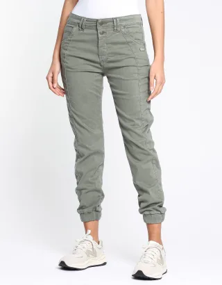 GANG Damen Hosen 94RAFFAELA - slim fit Hose green thyme