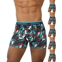 normani Retro Boxer 6 Stück Retro Boxershorts aus Baumwolle Unterhose aus atmungsaktiver Baumwolle