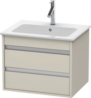 Duravit Ketho Waschtischunterbau wandhängend Taupe Matt 600x475x480 mm - KT642809191 KT642809191