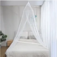 Casativo Moskitonetz XXL Moskitonetz für Doppelbetten Mückenschutz Netz 190 Mesh, Feines 190 Mesh (1,2mm), ca. 10m Umfang, 250cm Länge, inkl. Deckenring