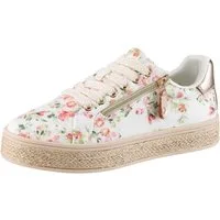 Aniston SHOES Plateausneaker Sneaker, Schnürschuh mit bunten Metallic-Besatz