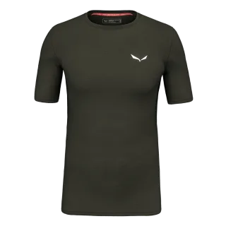 SALEWA - Cristallo Warm Alpine Merino Responsive Kurzarm Baselayer Herren - Grün (Gr.48)
