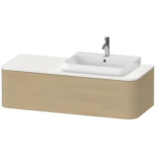 Duravit Happy D.2 Plus Konsolenwaschtischunterbau wandhängend Mediterrane Eiche Matt 1300x550x354 mm HP4942R71710010
