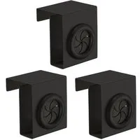 WENKO Handtuchhaken Push, (Set, 3-St), Edelstahl, matt