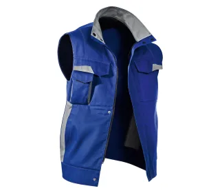 KÜBLER VITA mix Weste kornblumenblau/mittelgrau S - 7L48 5365-4695-S