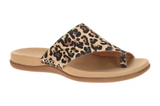 Gabor 83.700.32 Damen Pantoletten - Braun Natur - Best Fitting Keilabsatz