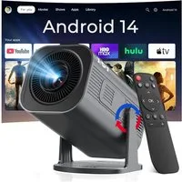 XGODY 2026 Neu Tragbarer Projektor Gimbal 3Pro 4K Android 14 Wifi6 BT 5.4 Mini-Beamer (260 lm, 1500:1, 3840 x 2160 px, Android 14 OS mit App-Store, Youtube, Netflix, Prime Video etc)