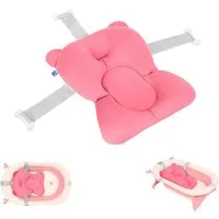 Kikkaboo Babybadewanne Badekissen Bär Badehilfe, (1-tlg), Wannenauflage, Baby-Badewannenkissen, Clips