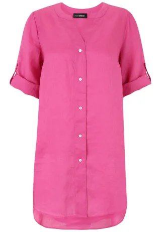 Doris Streich - Bluse himbeere - Gr. - 48