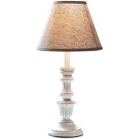 Mirabeau Tischleuchte Tischlampe Créteil braun/antikweiß