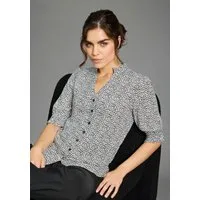 Laura Scott Druckbluse bedruckte Bluse, femininer Stil, leichtes Webmaterial, aus Viskose