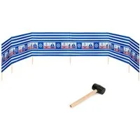 Garronda Windschutz Strand Sichtschutz 8m lang mit Gummihammer Garten Meer GAEX001, (mit Gummihammer)