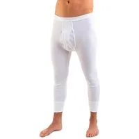 HERMKO Lange Unterhose 3440 mit Eingriff, Bio-Baumwolle, ¾ lang, wadenlang, Weichbund