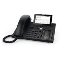 D385, VoIP-Telefon schwarz, Bluetooth, PoE