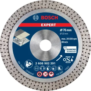 Bosch EXPERT Hard Ceramic 76 mm Diamant-Trennscheibe 76 x 1,5 x 10 mm - 2608902391