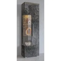 OTTO home Vitrine India,Höhe 160cm stilvolle Glasvitrine mit verstellbare Glasböden Standvitrine 1Trg, viel Stauraum ohne Beleuchtung