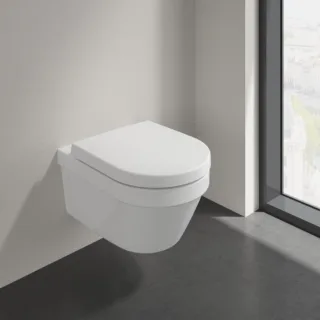 Villeroy und Boch Architectura Wand-Tiefspül-WC 4694R001 37 x 53 cm, spülrandlos, Abgang waagerecht, weiß