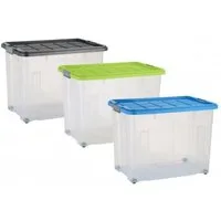 axentia Aufbewahrungsbox Unibox, 60x44x40 cm, 80 l, Deckel, Roll. 235875 (1 St)