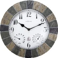 NEXTIME Wanduhr Nextime Außenwanduhr Aster Ø 26 cm