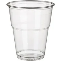 PAPSTAR Becher PAPSTAR 16174 Trinkbecher "pure" PLA 0,3l glasklar