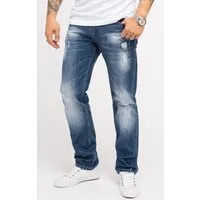 Indumentum Regular-fit-Jeans Herren Jeans Stonewashed Blau IR-501
