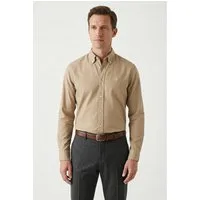 BOSS Businesshemd ROAN Langarm, Button-Down-Kragen, slim fit