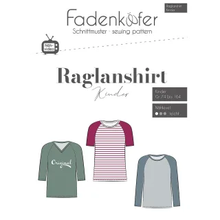 Fadenkäfer Schnitt "Raglanshirt" für Kinder