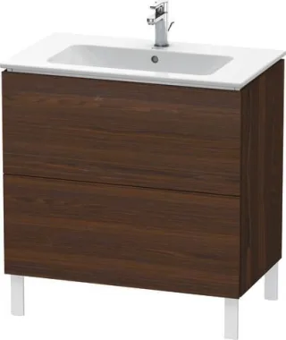 Duravit L-Cube Waschtischunterbau bodenstehend Nussbaum gebürstet Matt 820x481x704 mm - LC662606969 LC662606969